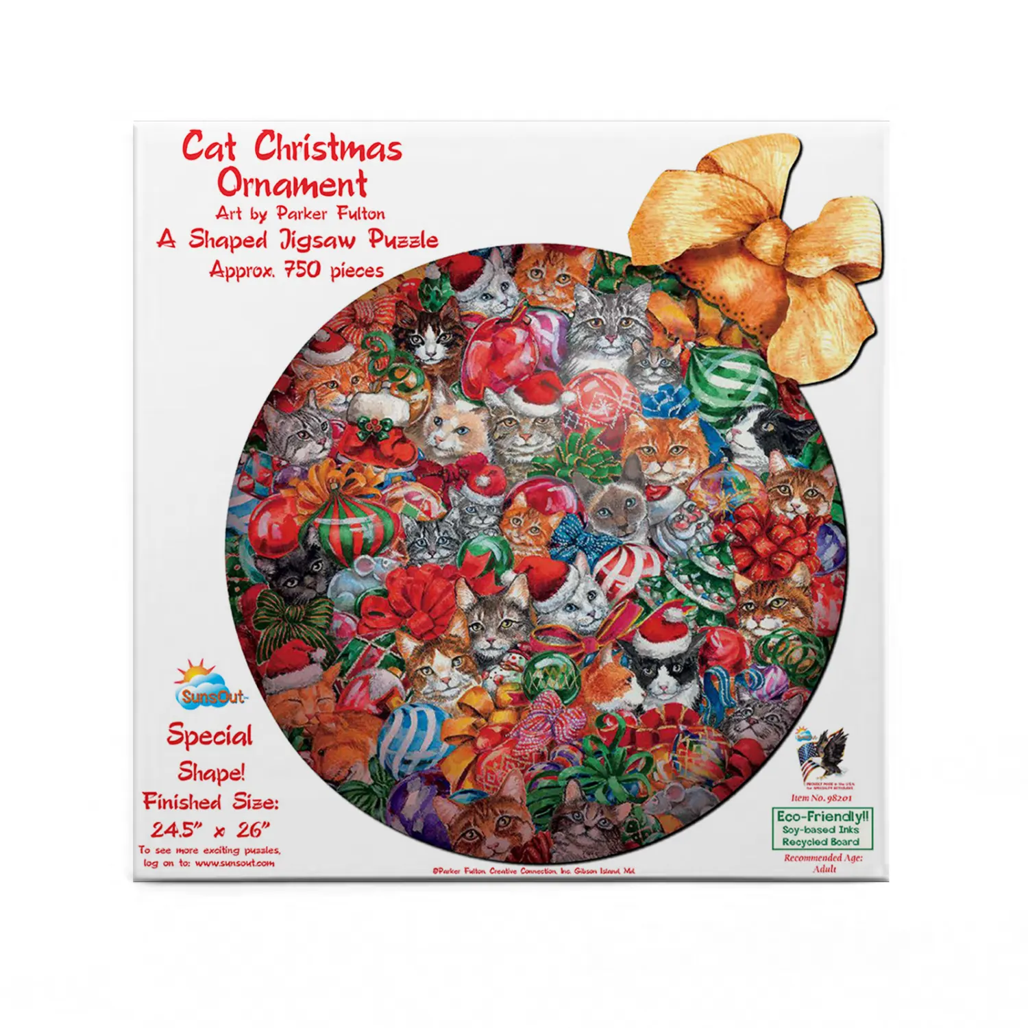 Cat Christmas Ornament
