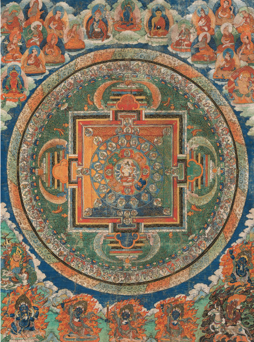 Tibetan Buddhist Mandala Cultural Art Jigsaw Puzzle