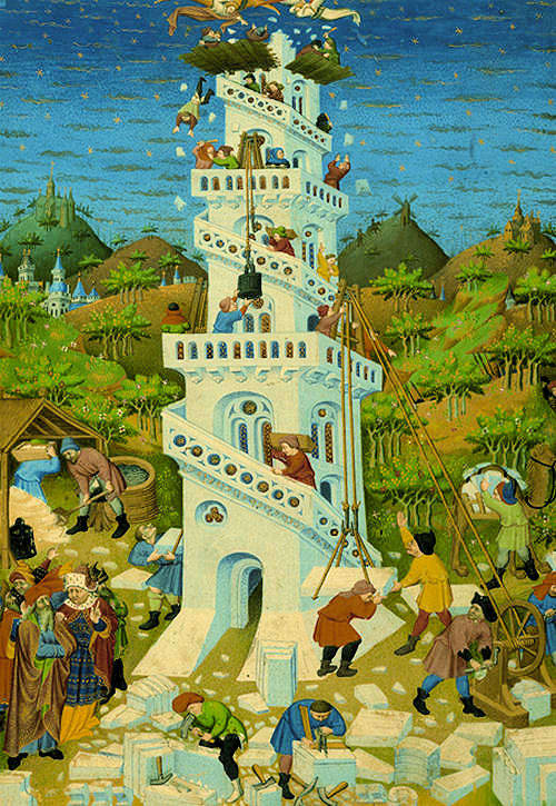 The Bedford Hours:  The Tower of Babel Religious