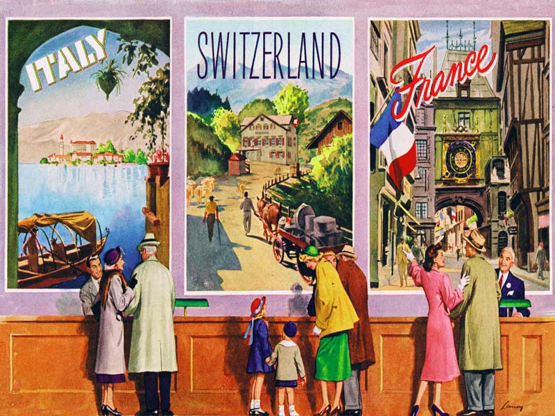 European Vacation (TWA Travel Posters) Travel