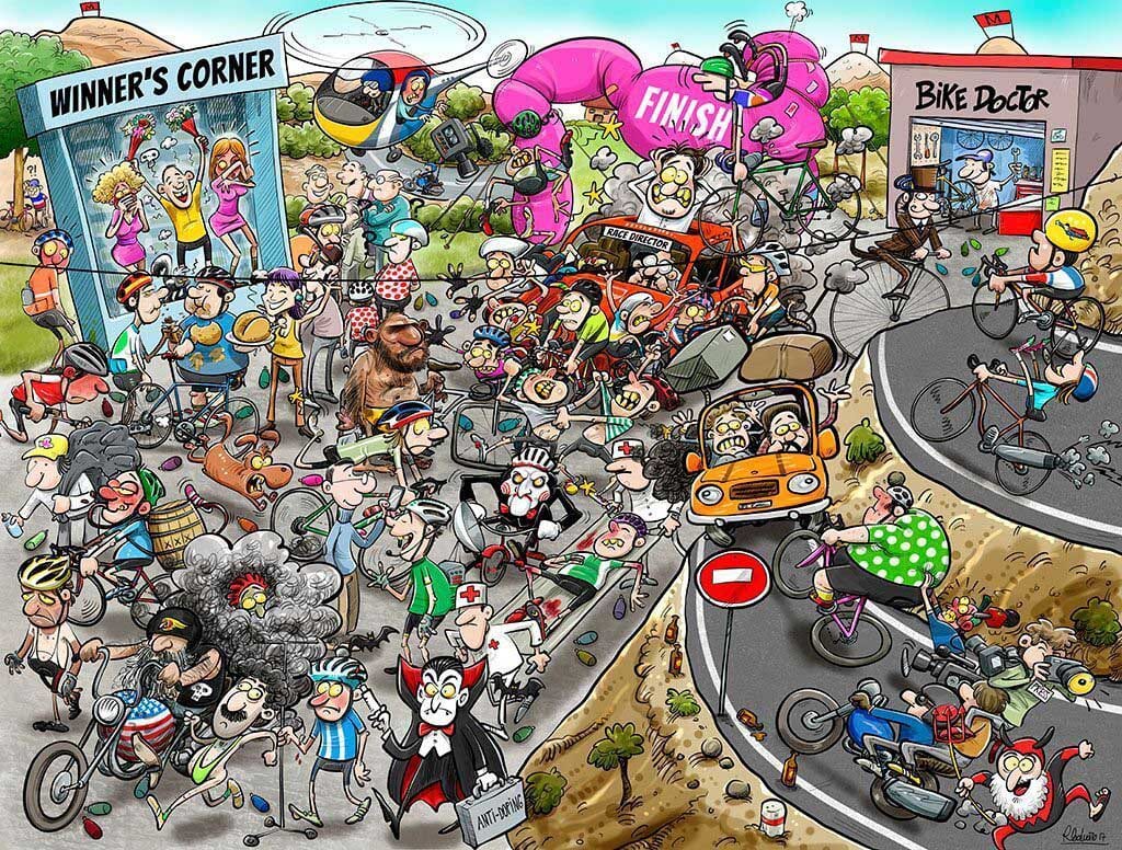 Chaos at the Cycling Tournament Sports
