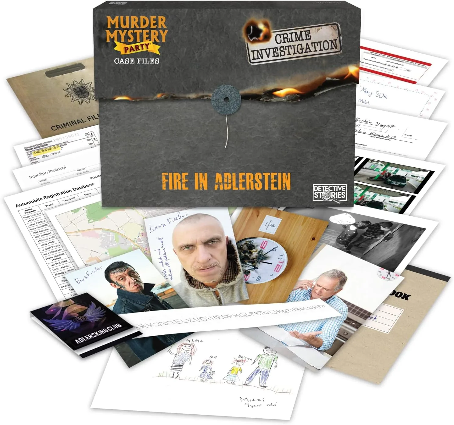 Murder Mystery Party Case Files: Fire in Adlerstein