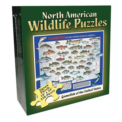 Gamefish (North American Wildlife Jigsaw Puzzle) Maps & Geography Jigsaw Puzzle
