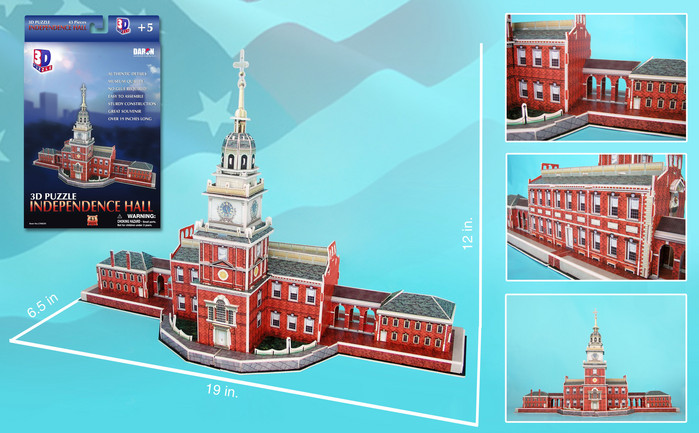 Independence Hall Philadelphia Landmarks & Monuments Jigsaw Puzzle