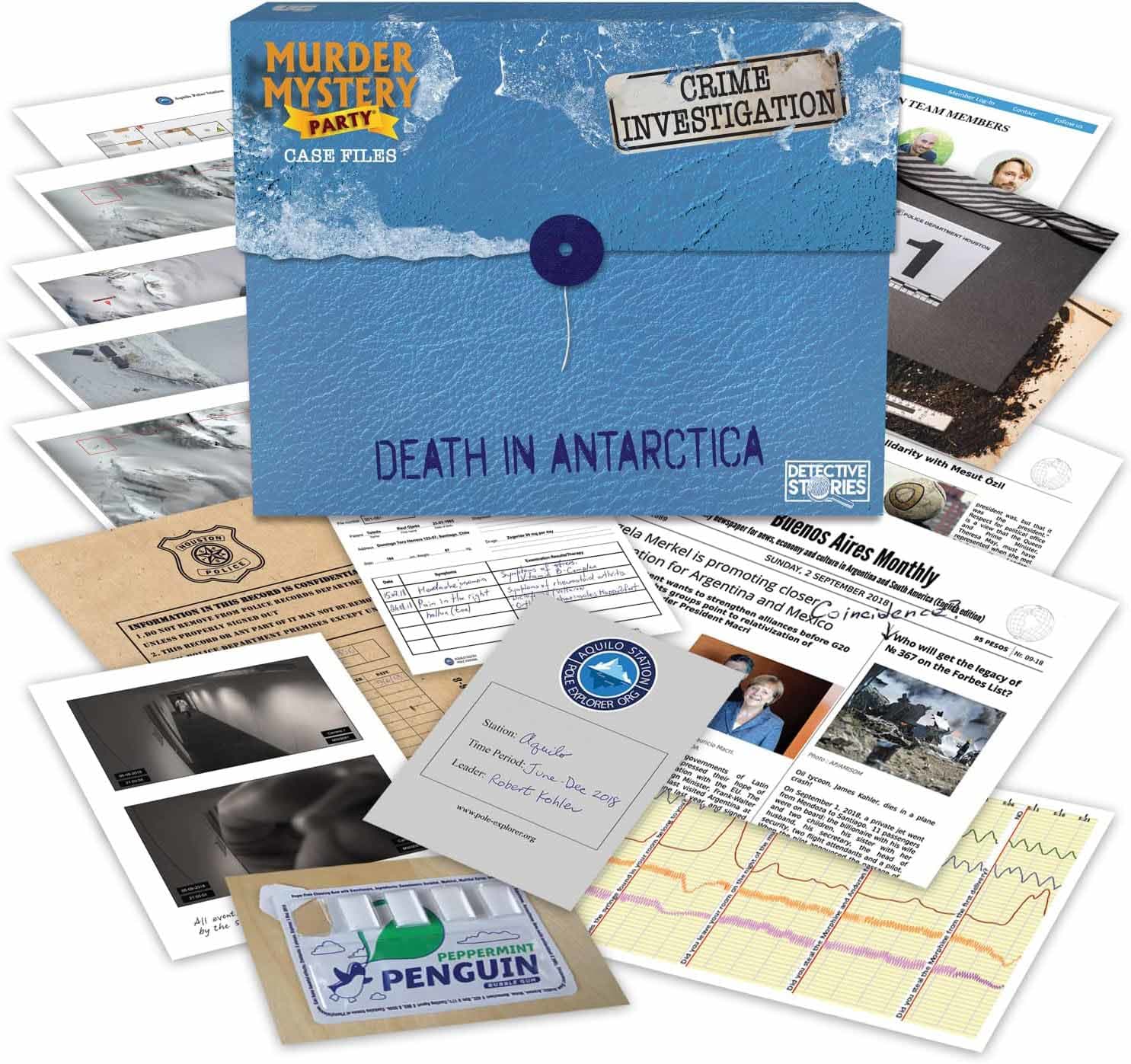 Murder Mystery Party Case Files: Death in Antarctica