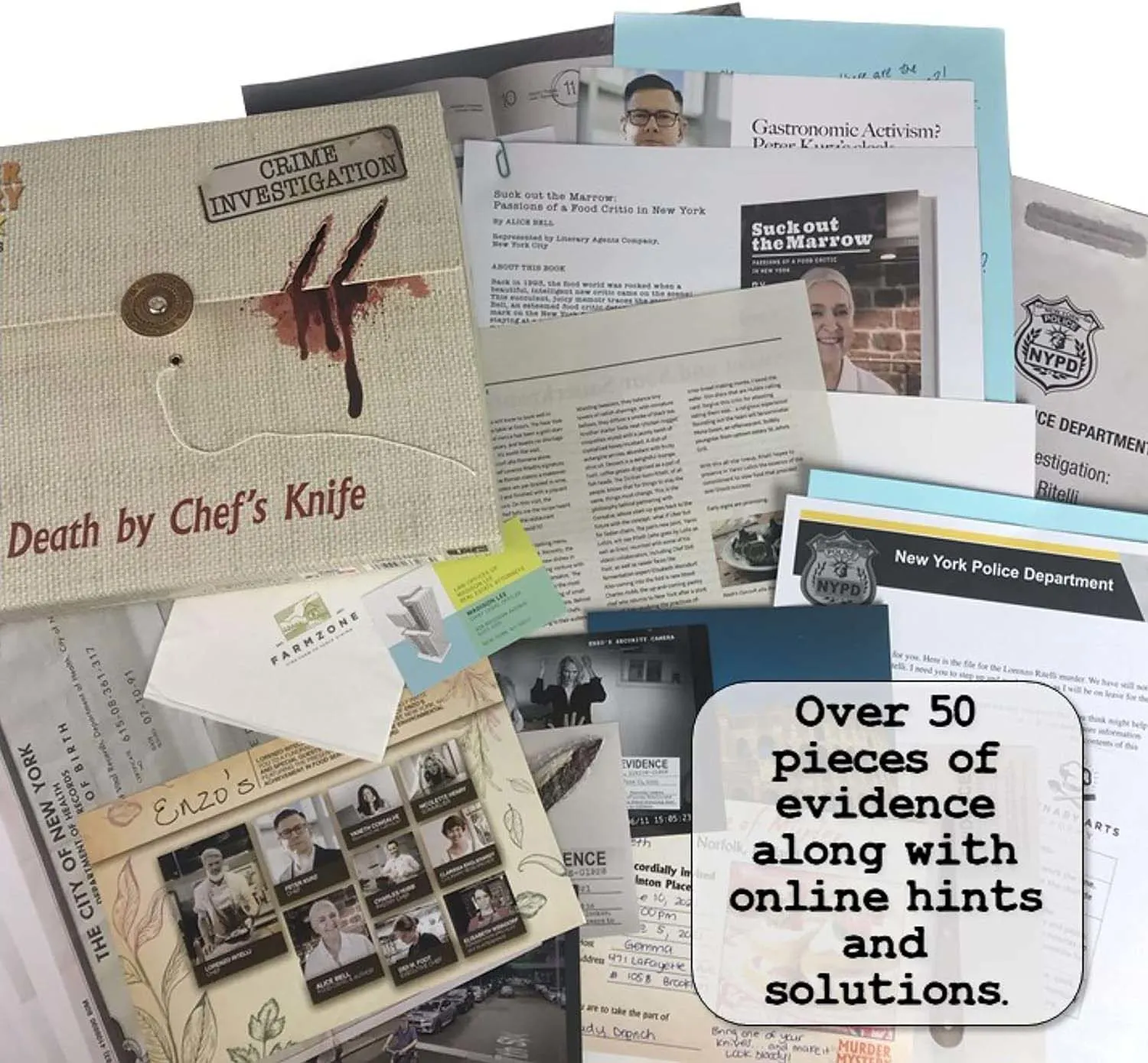 Murder Mystery Party Case Files: Death by Chef's Knife