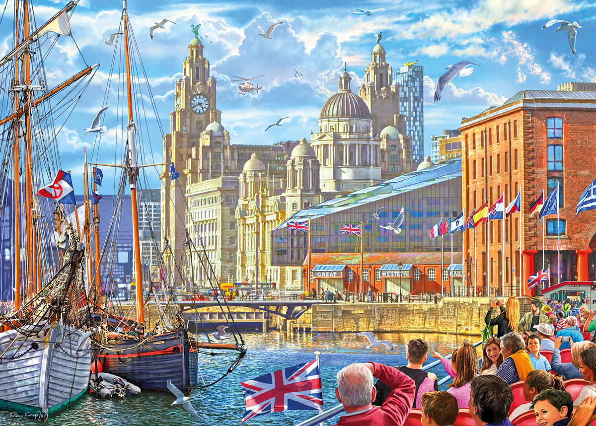 Albert Dock, Liverpool Boat Jigsaw Puzzle