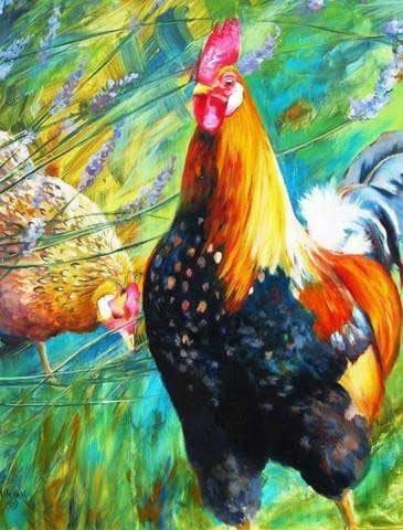 Cock & Hen Farm Animal