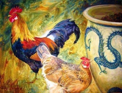 Cock, Hen & Dragon Farm Animal