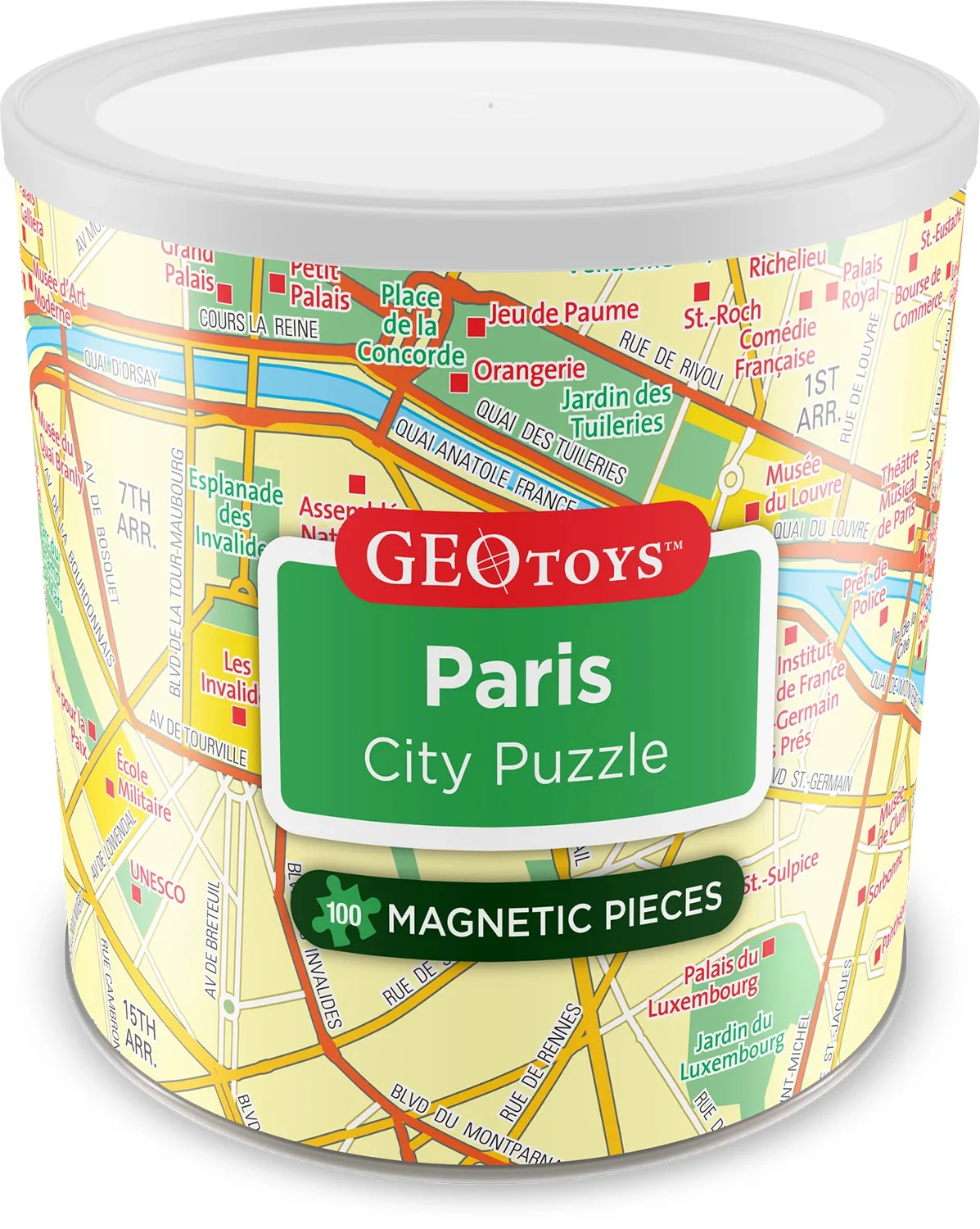 Paris - Magnetic Puzzle Maps & Geography