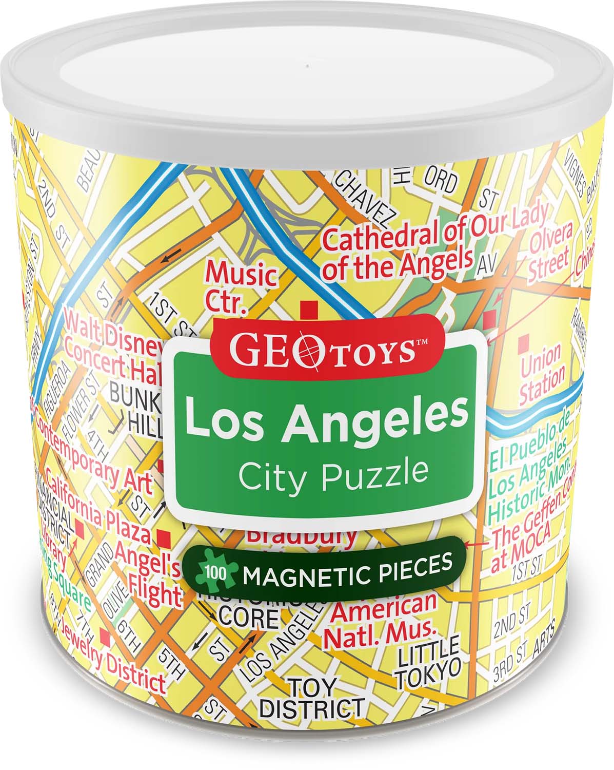 Los Angeles - Magnetic Puzzle  Maps & Geography Jigsaw Puzzle
