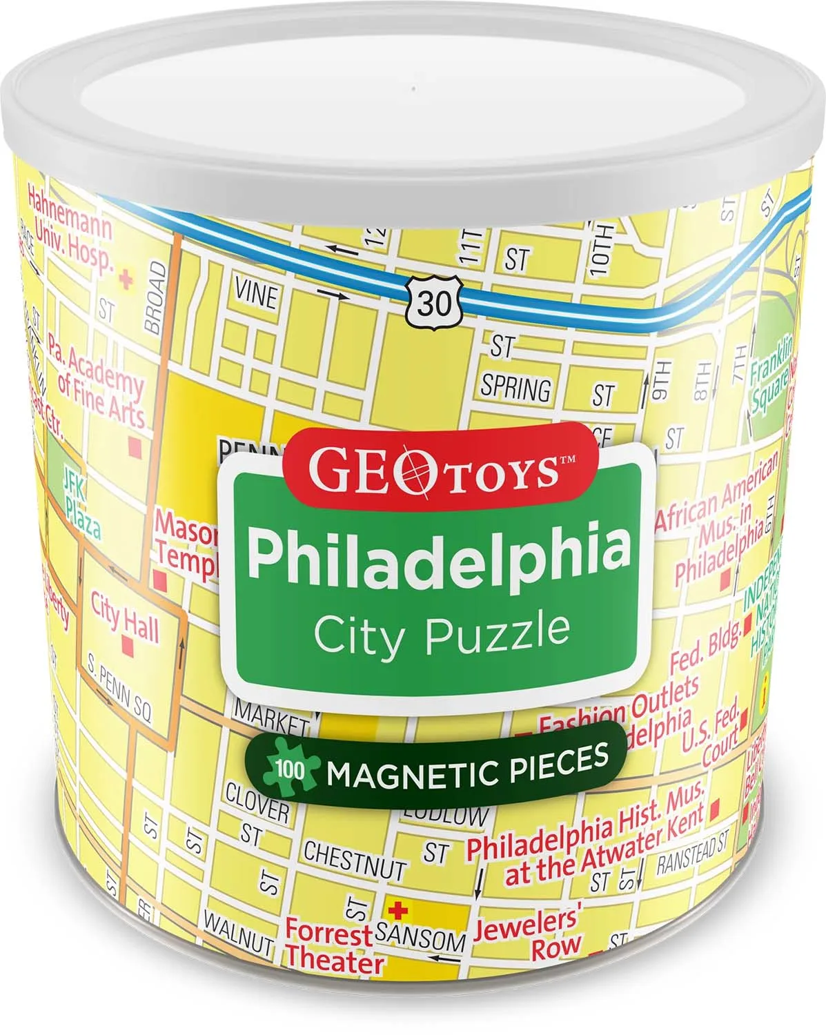 Philadelphia - Magnetic Puzzle Maps & Geography
