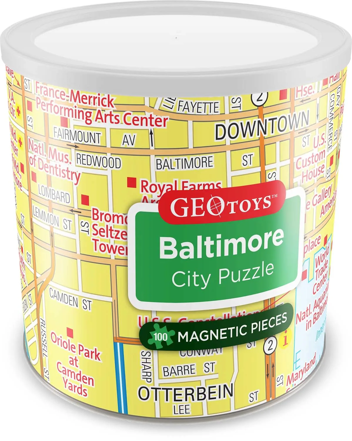 Baltimore - Magnetic Puzzle Maps & Geography
