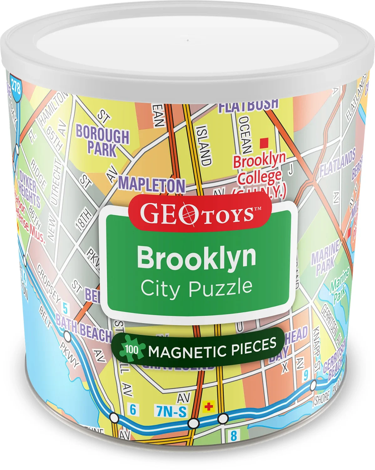 Brooklyn - Magnetic Puzzle Maps & Geography