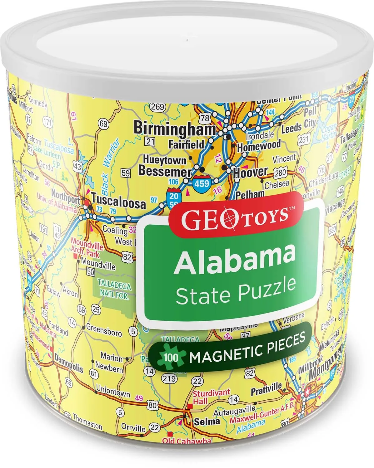 Alabama - Magnetic Puzzle Maps & Geography