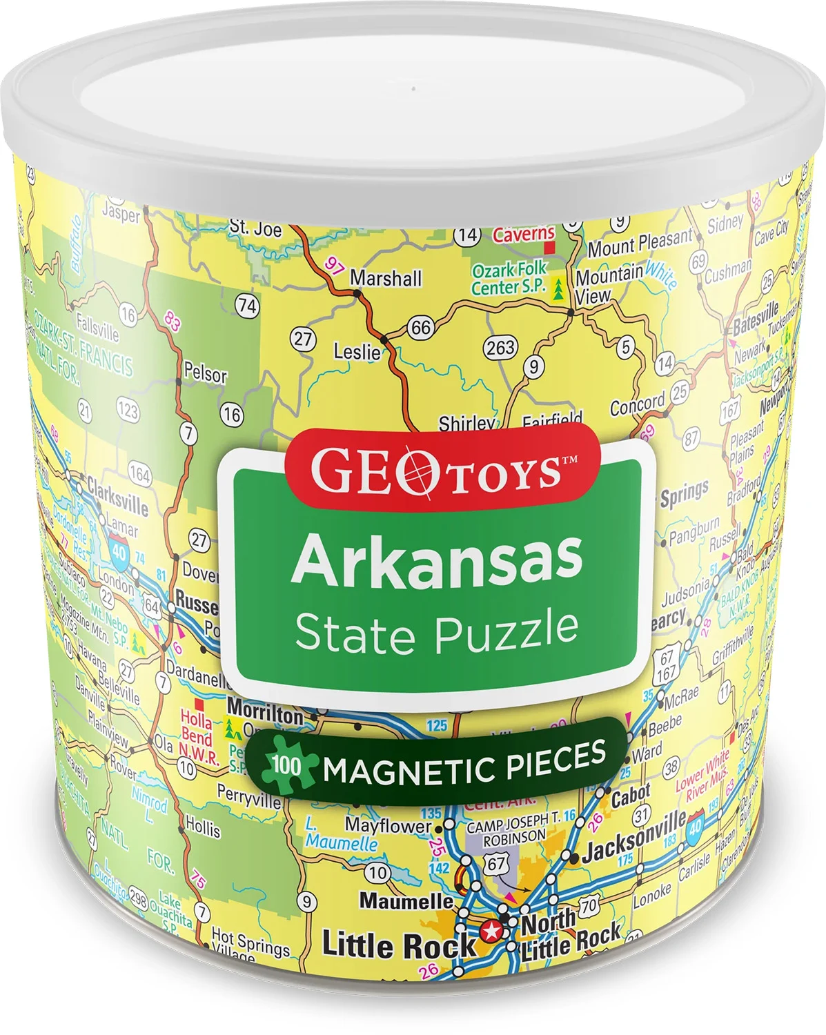 Arkansas - Magnetic Puzzle Maps & Geography