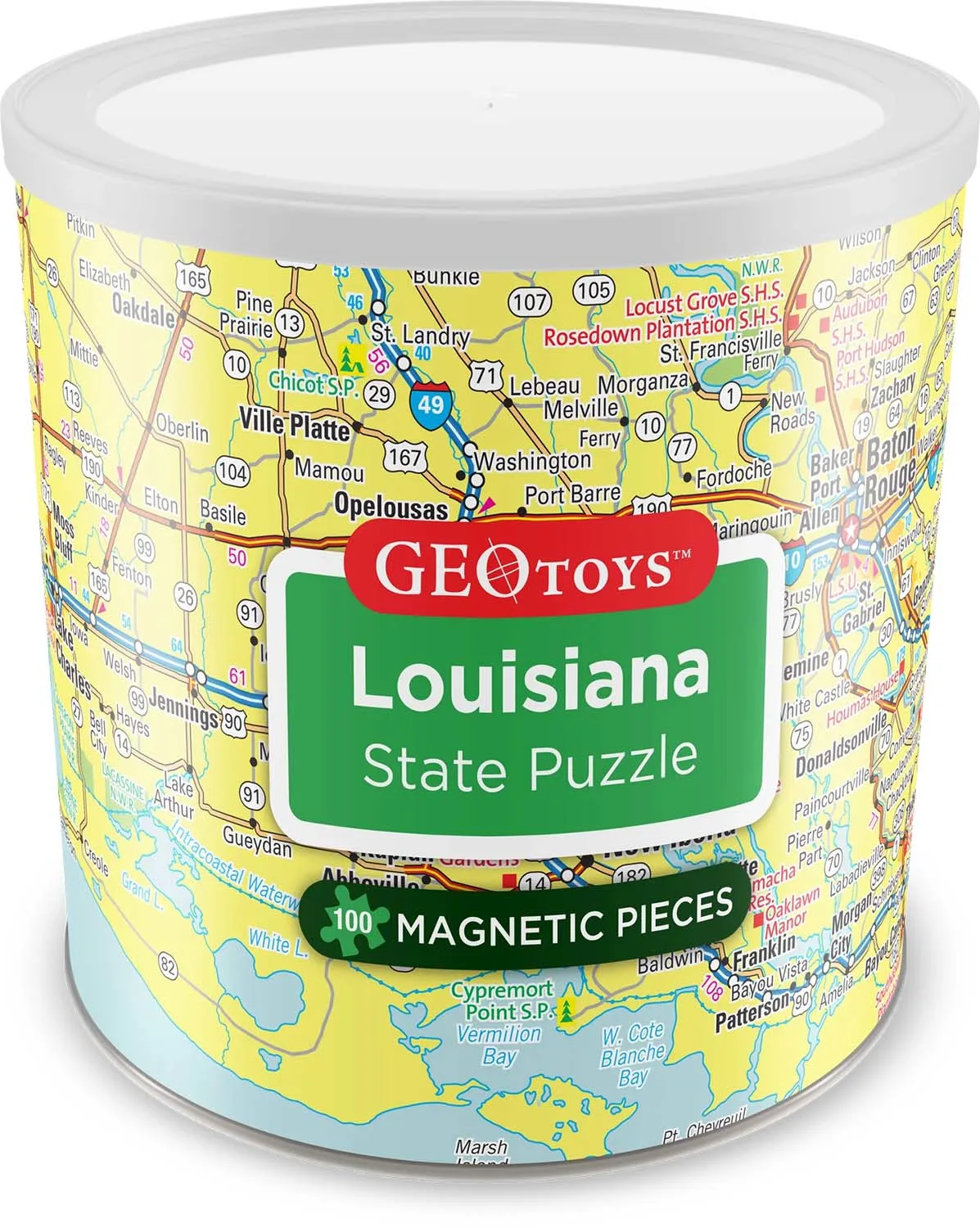 Louisiana - Magnetic Puzzle Maps & Geography