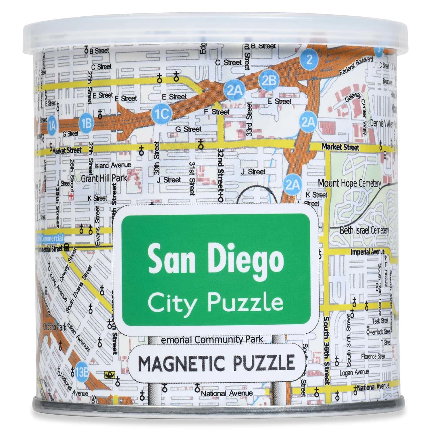 San Diego - Magnetic Puzzle Maps & Geography