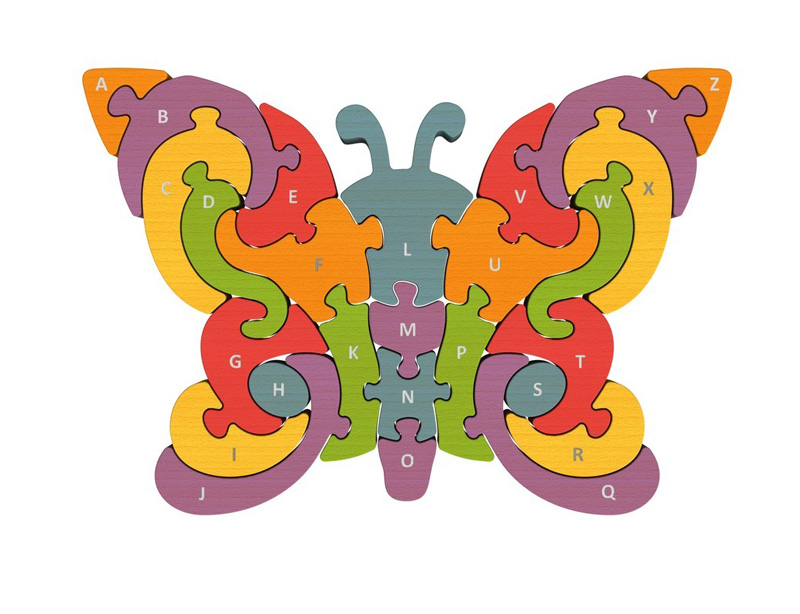 Butterfly A-Z Puzzle Butterflies and Insects Jigsaw Puzzle