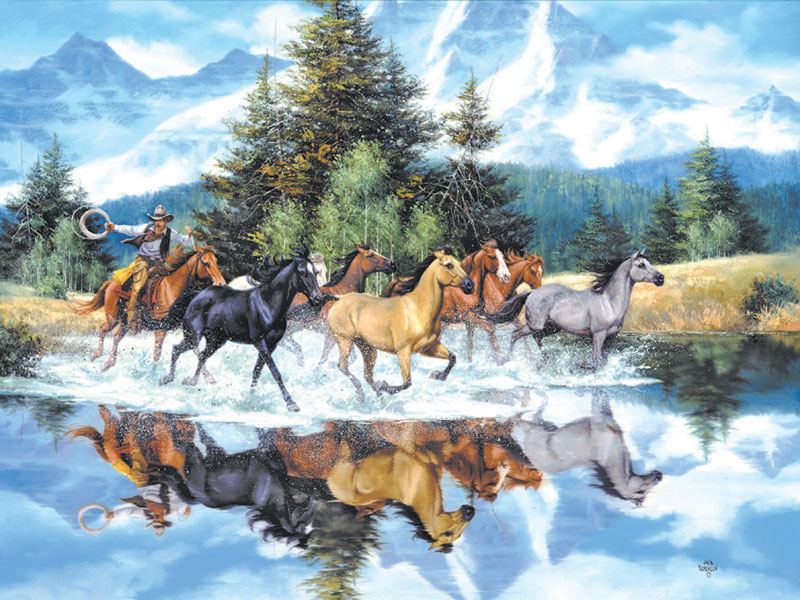 Last of the Wild Ones Horse Jigsaw Puzzle