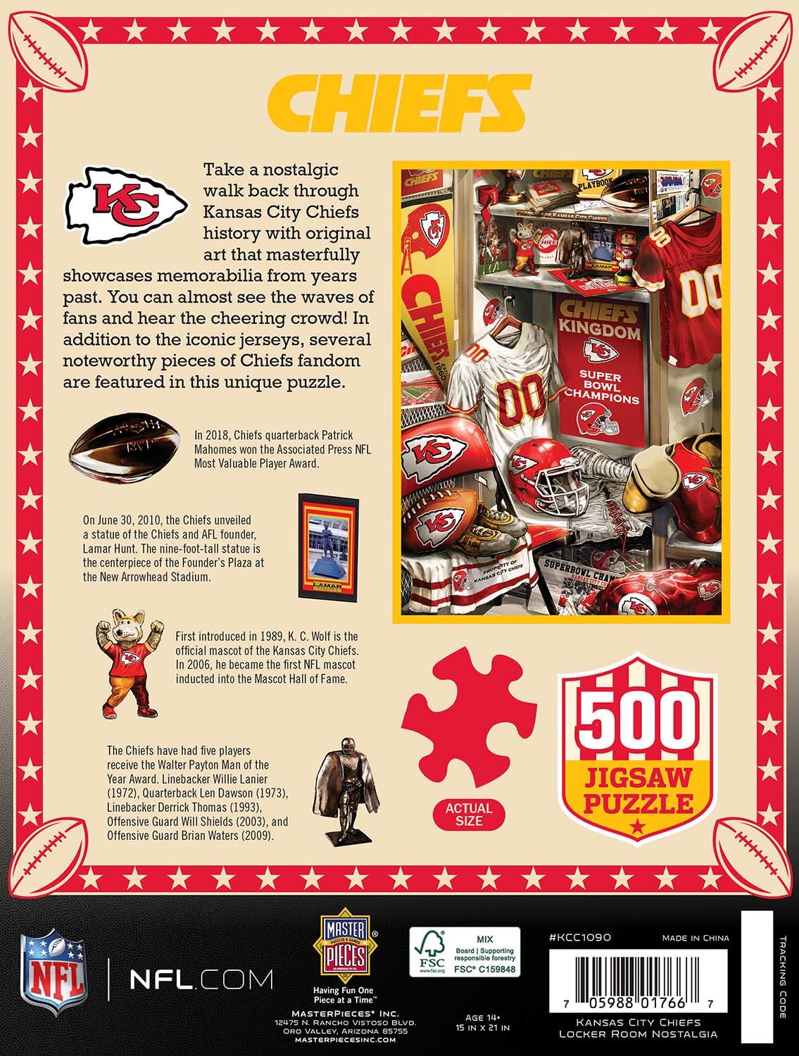 Kansas City Chiefs NFL Locker Room