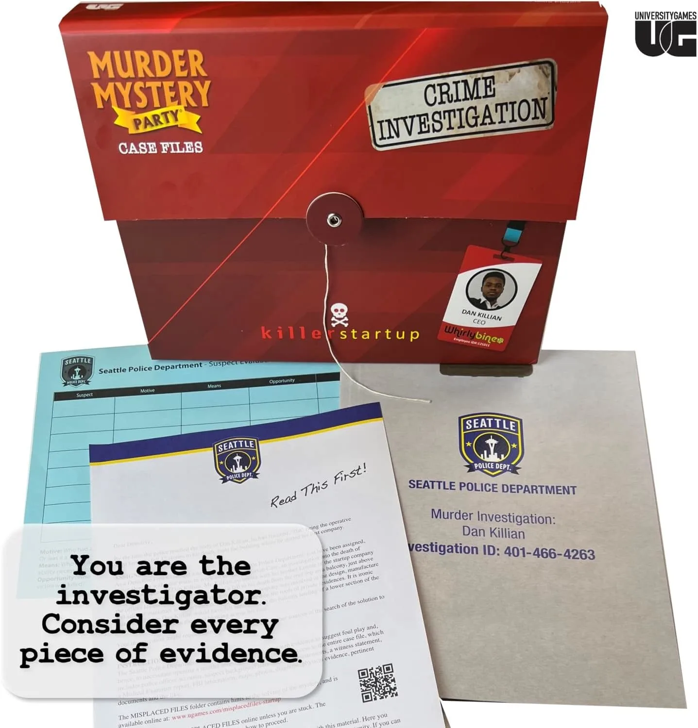 Murder Mystery Party Case Files: Killer Startup