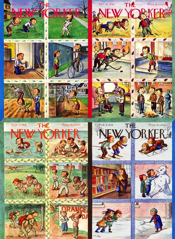 Seasonal Scenes (The New Yorker) Fall