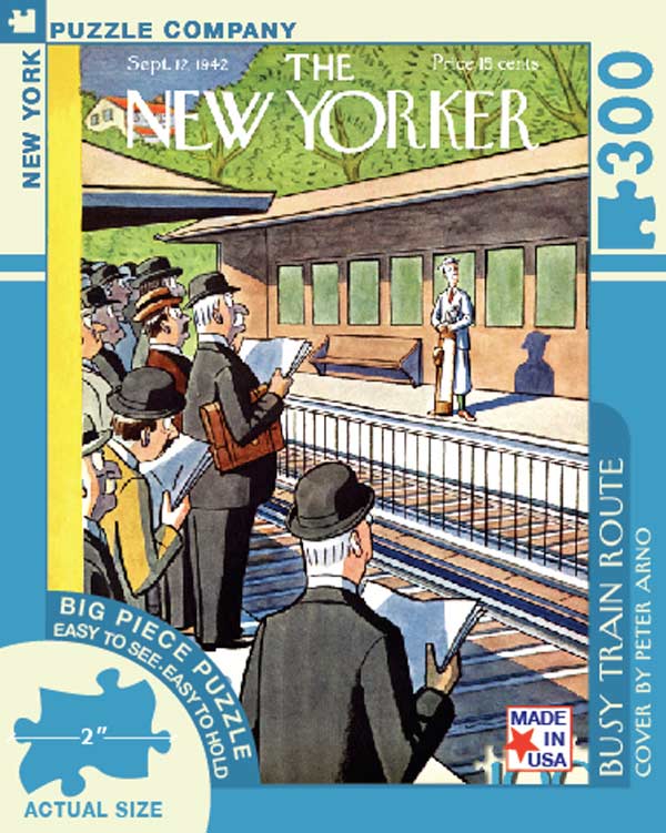 Busy Train Route Magazines and Newspapers Jigsaw Puzzle
