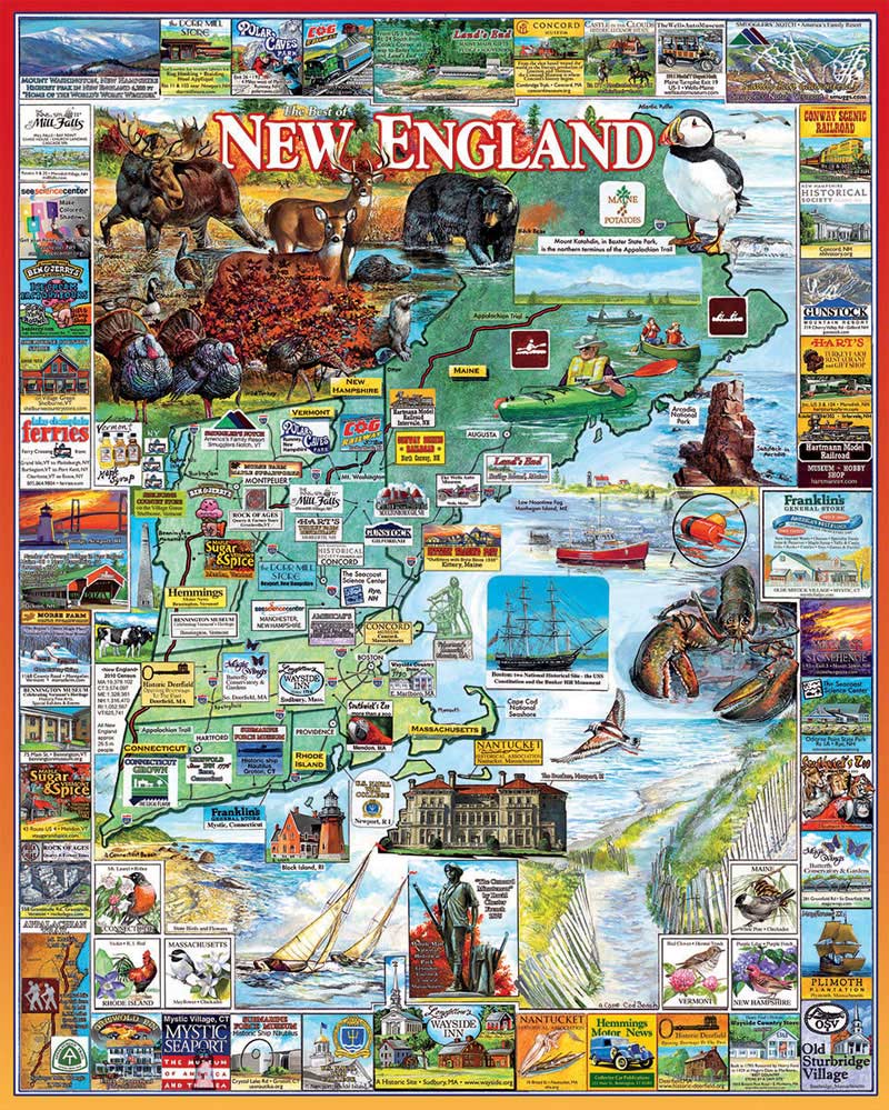 The Best of New England Landmarks & Monuments Jigsaw Puzzle