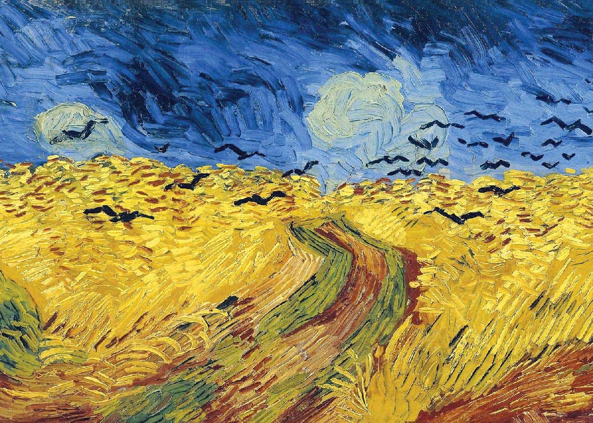Wheatfield With Crows Mini Puzzle Fine Art