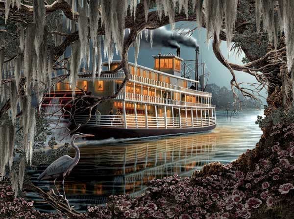 Night on the River Boat