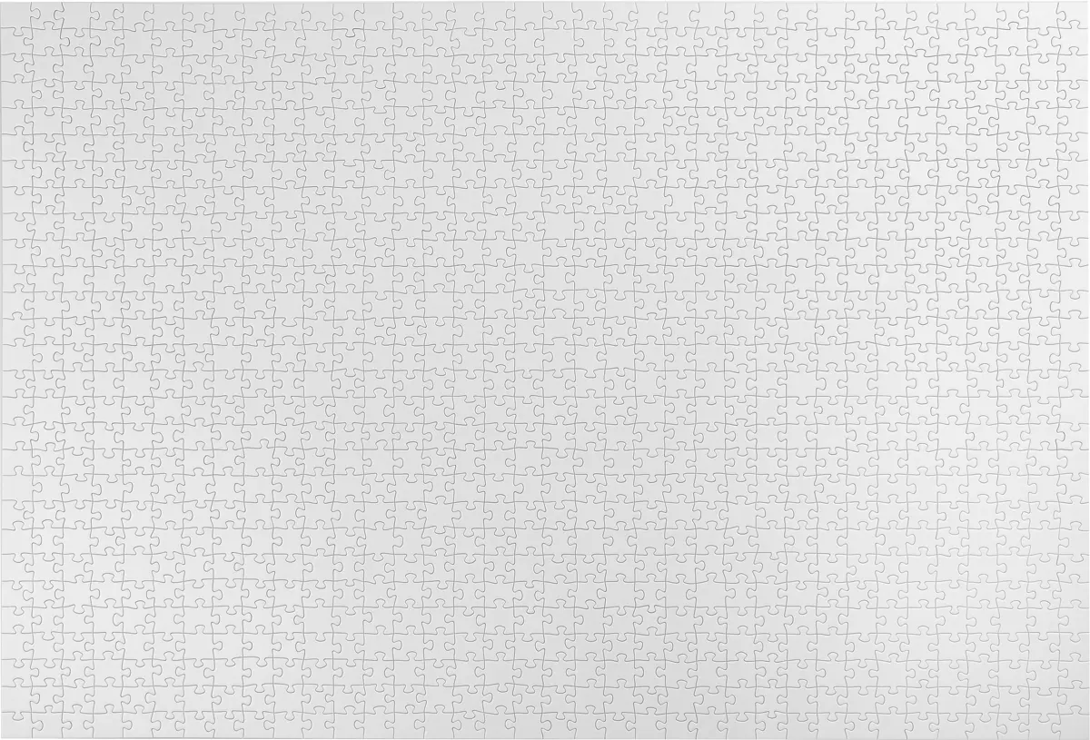 Black and White and Red All Over Series - 3 Impossible Puzzles - White Jigsaw Puzzle Monochromatic