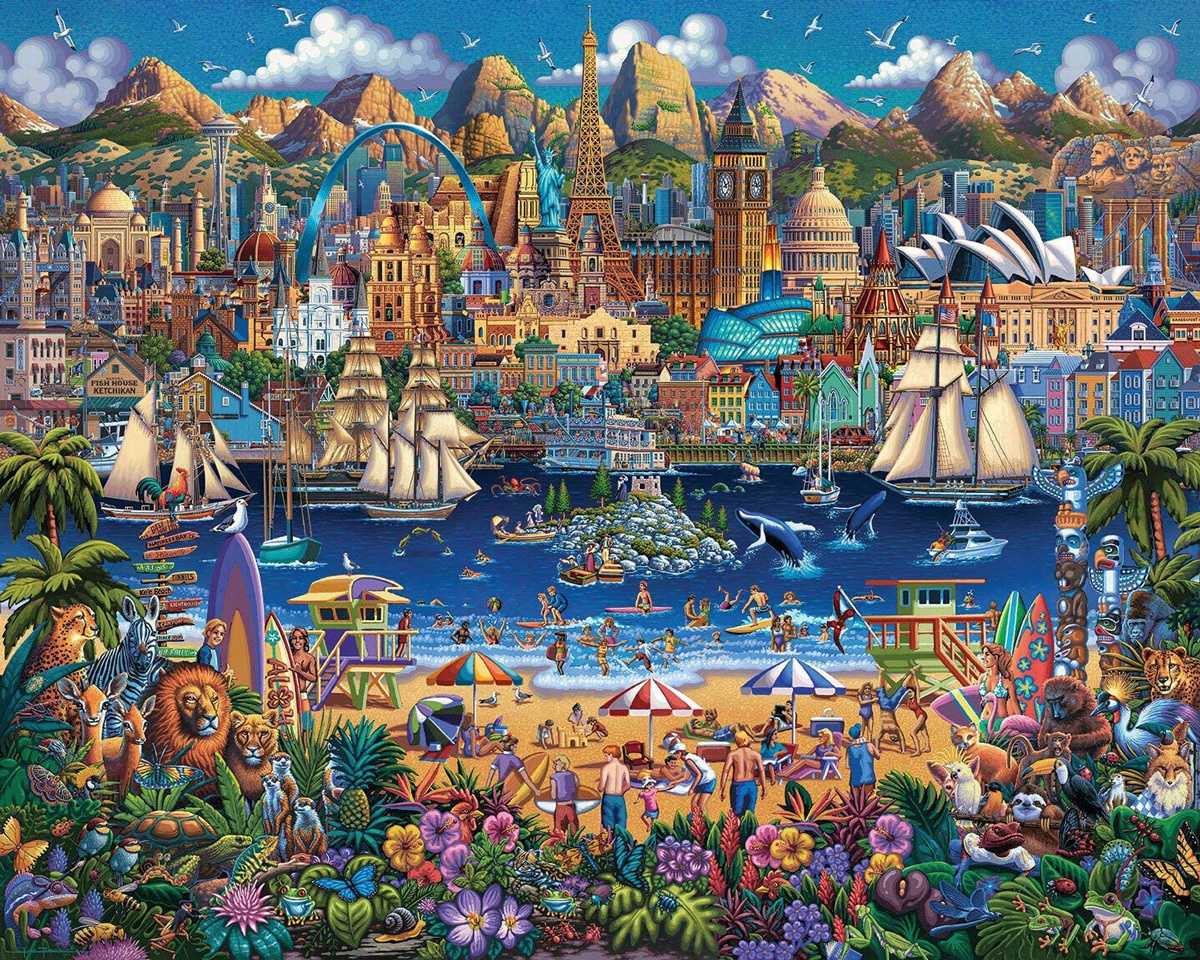 World Pieces Travel Jigsaw Puzzle