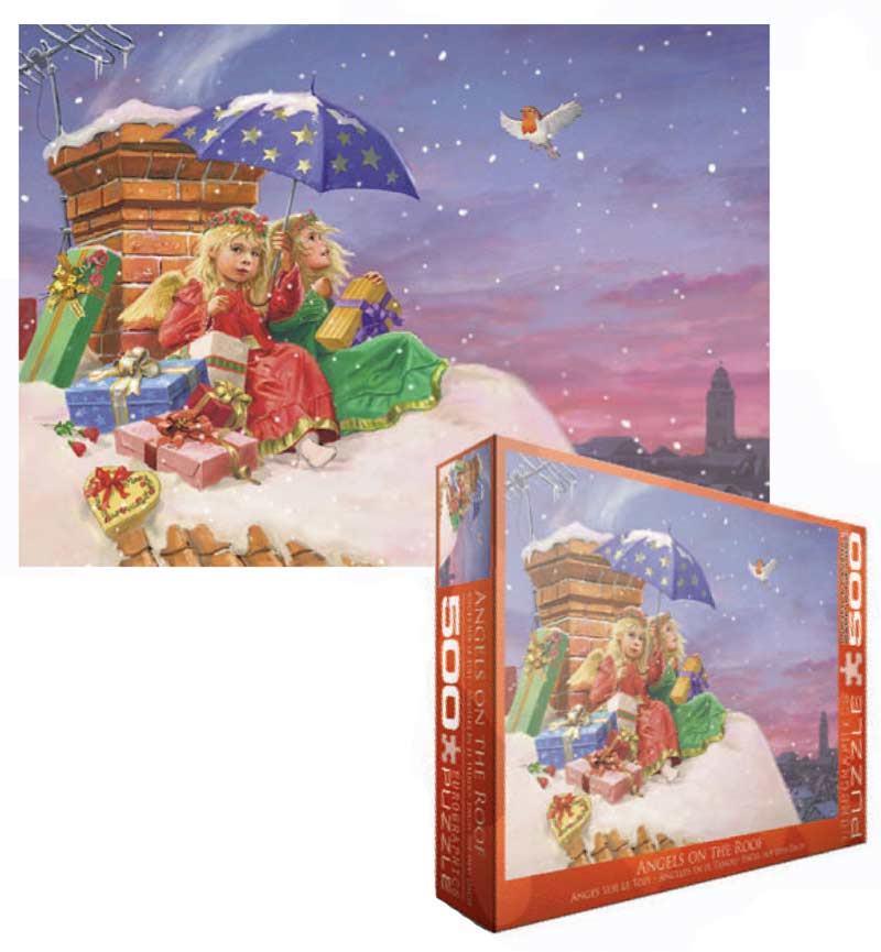 Angels on the Roof Winter Jigsaw Puzzle