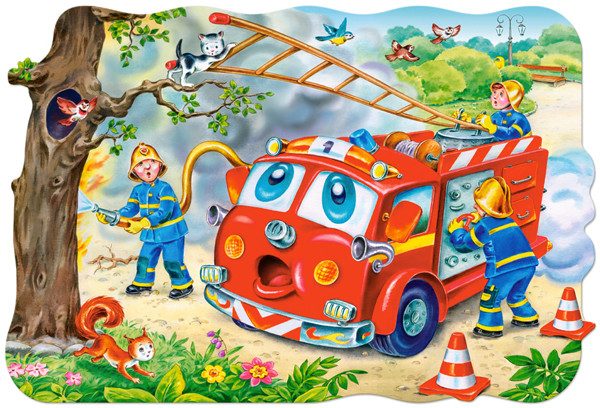 Fire Brigade Vehicles Children's Puzzles