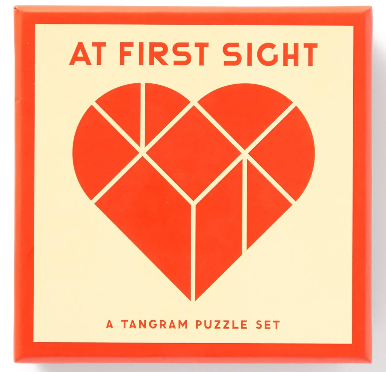 At First Sight Tangram Puzzle Valentine's Day Jigsaw Puzzle