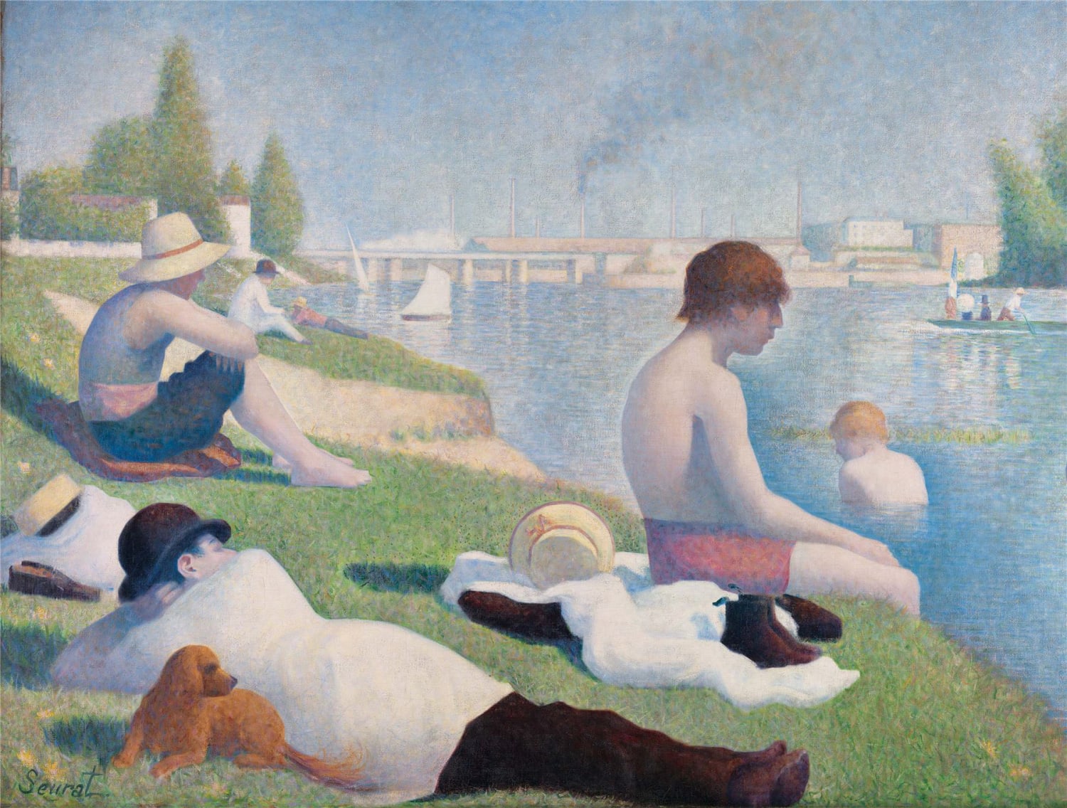 Bathers at Asnieres - National Gallery Fine Art