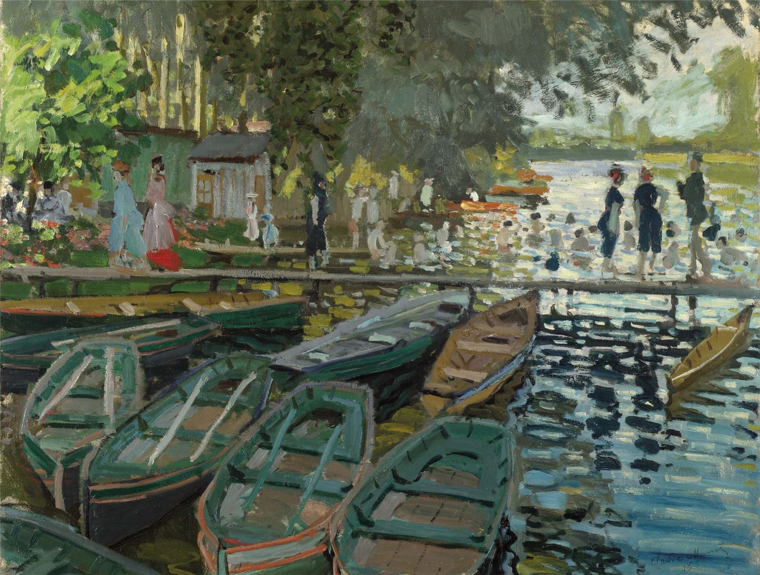 Bathers at La Grenouillere - National Gallery Fine Art