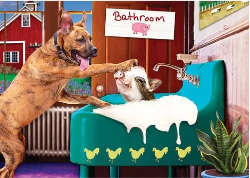 Bathtime Chip Farm Animal