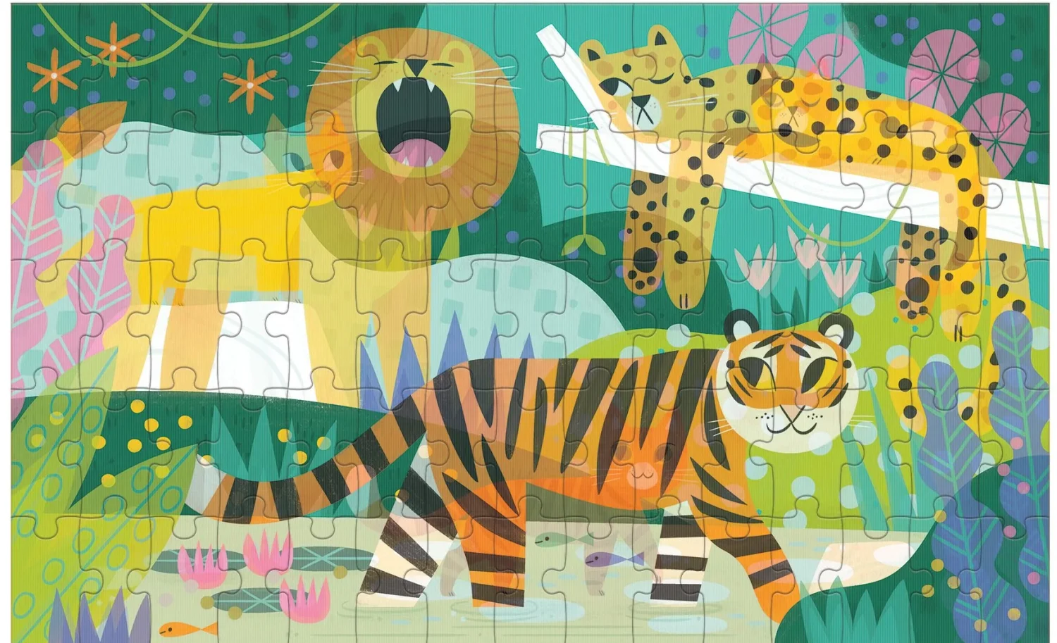 Cats Big & Small Lenticular Puzzle Children's Cartoon