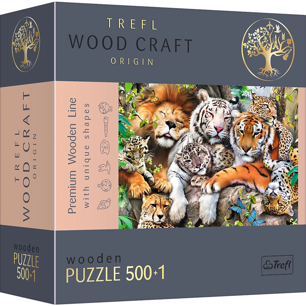 Wild Cats in the Jungle Wooden Puzzles