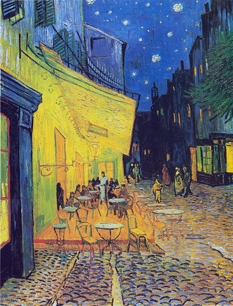 Cafe Terrace at Night Impressionism & Post-Impressionism