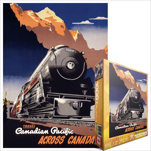 Travel CP Across Canada, 1930 (Canadian Pacific) Train Jigsaw Puzzle