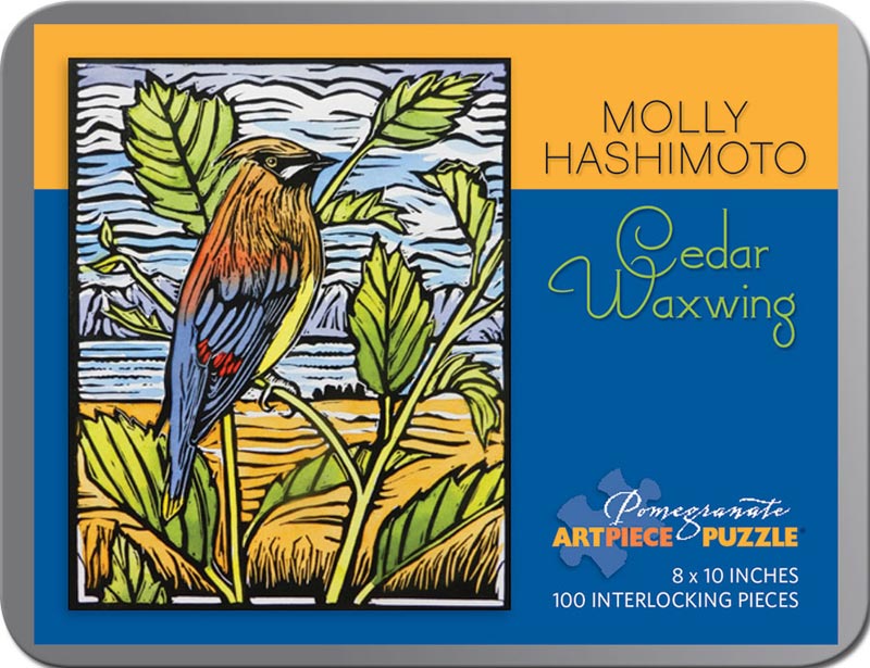Cedar Waxing Mini Puzzle Birds