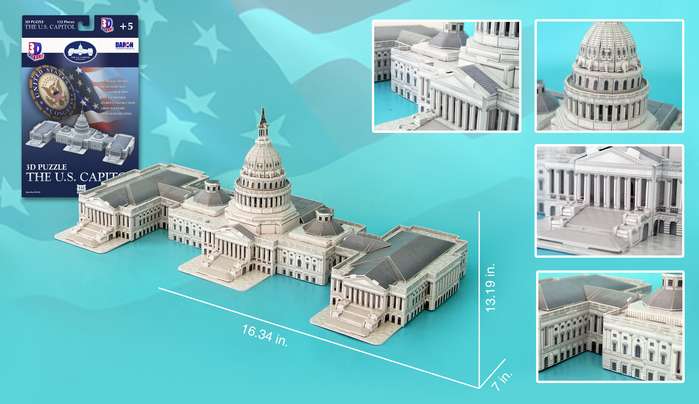 The US Capitol Building Landmarks & Monuments Jigsaw Puzzle