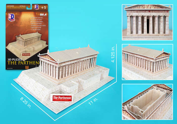 The Parthenon Landmarks & Monuments 3D Puzzle
