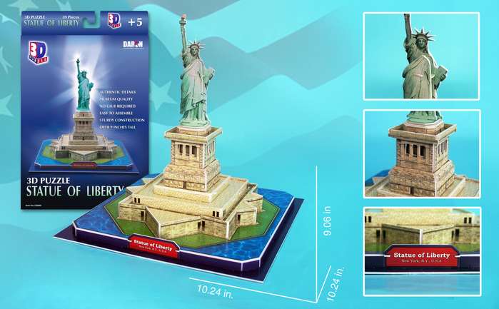 Statue of Liberty Landmarks & Monuments 3D Puzzle