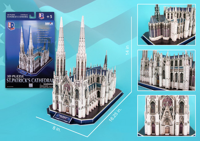 St. Patrick's Cathedral New York 3D Puzzle