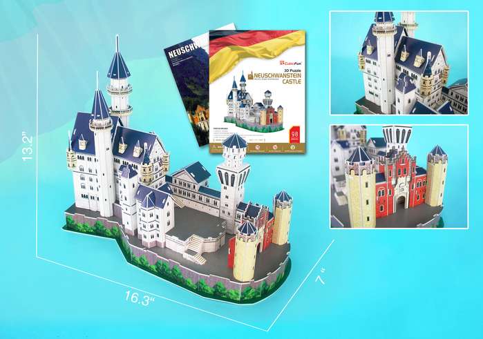 Neuschwanstein Castle Castle 3D Puzzle