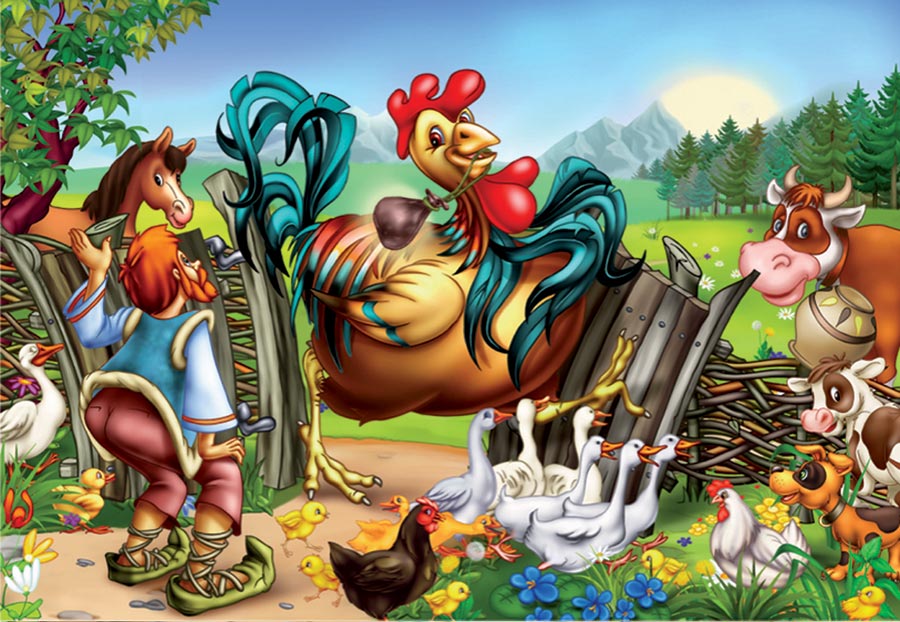 One Giant Rooster Farm Animal